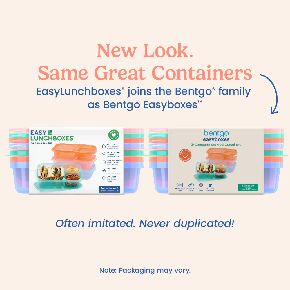 Bentgo Easyboxes 3-Compartment Food Containers 8-Piece Set