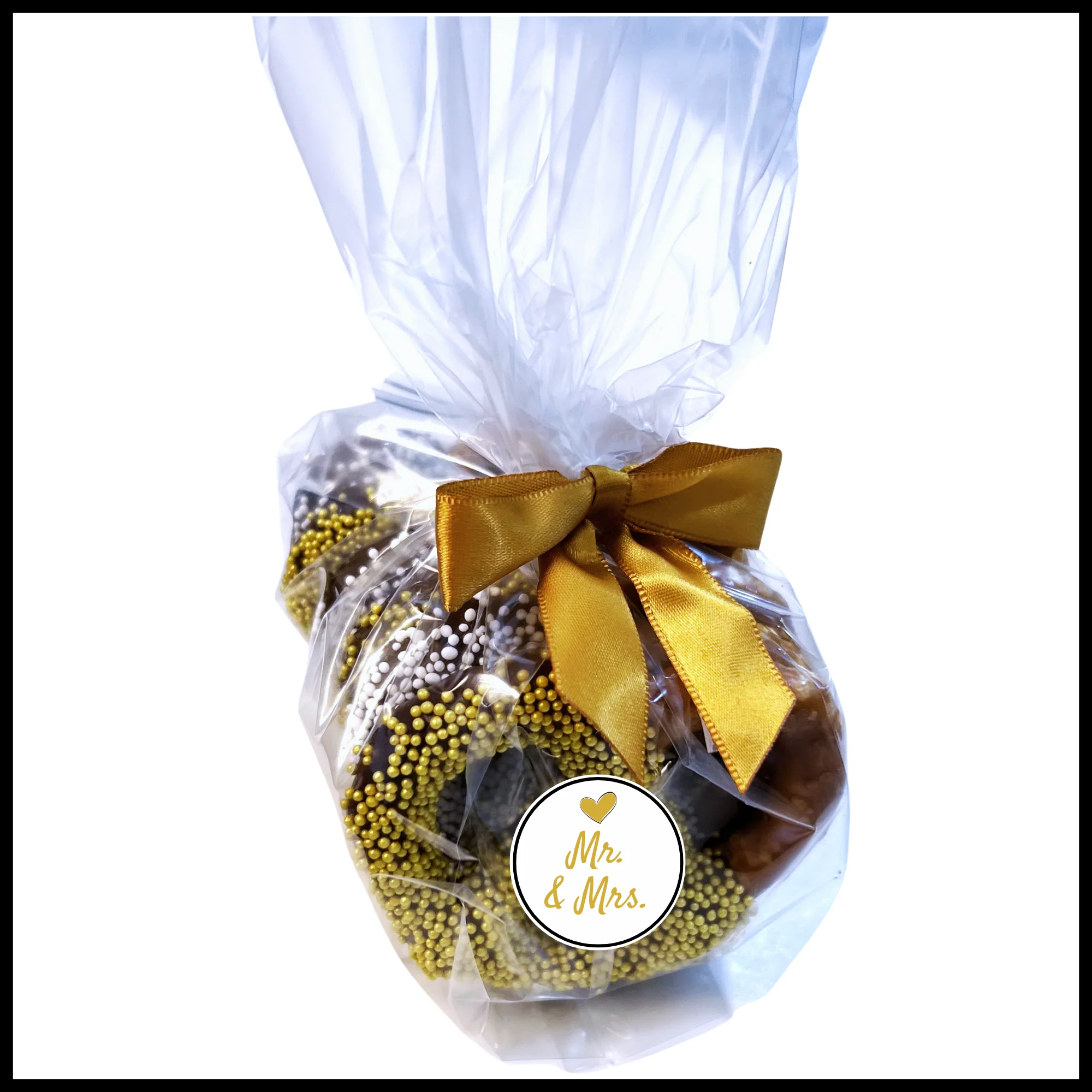 Wedding Chocolate Jumbo Pretzels - Mr. & Mrs.