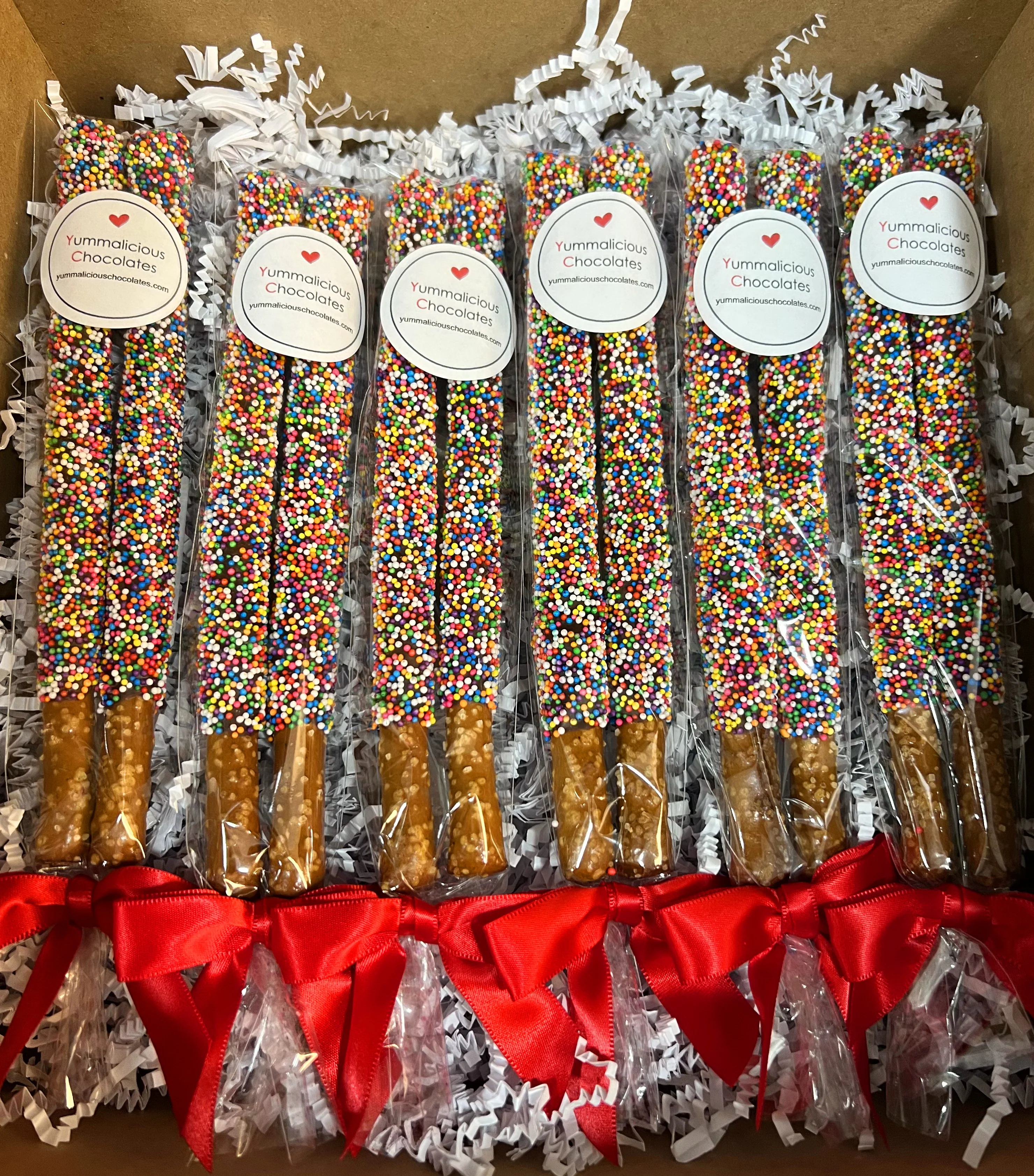 Chocolate Covered Pretzel Rods