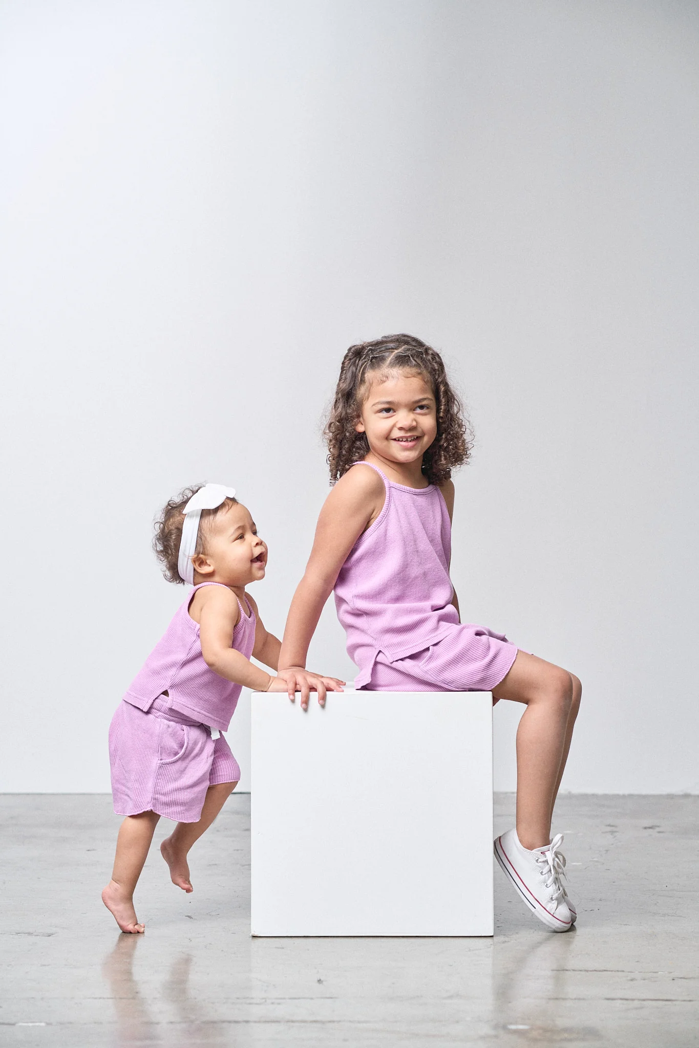 Imperfect Waffle Short - Purple