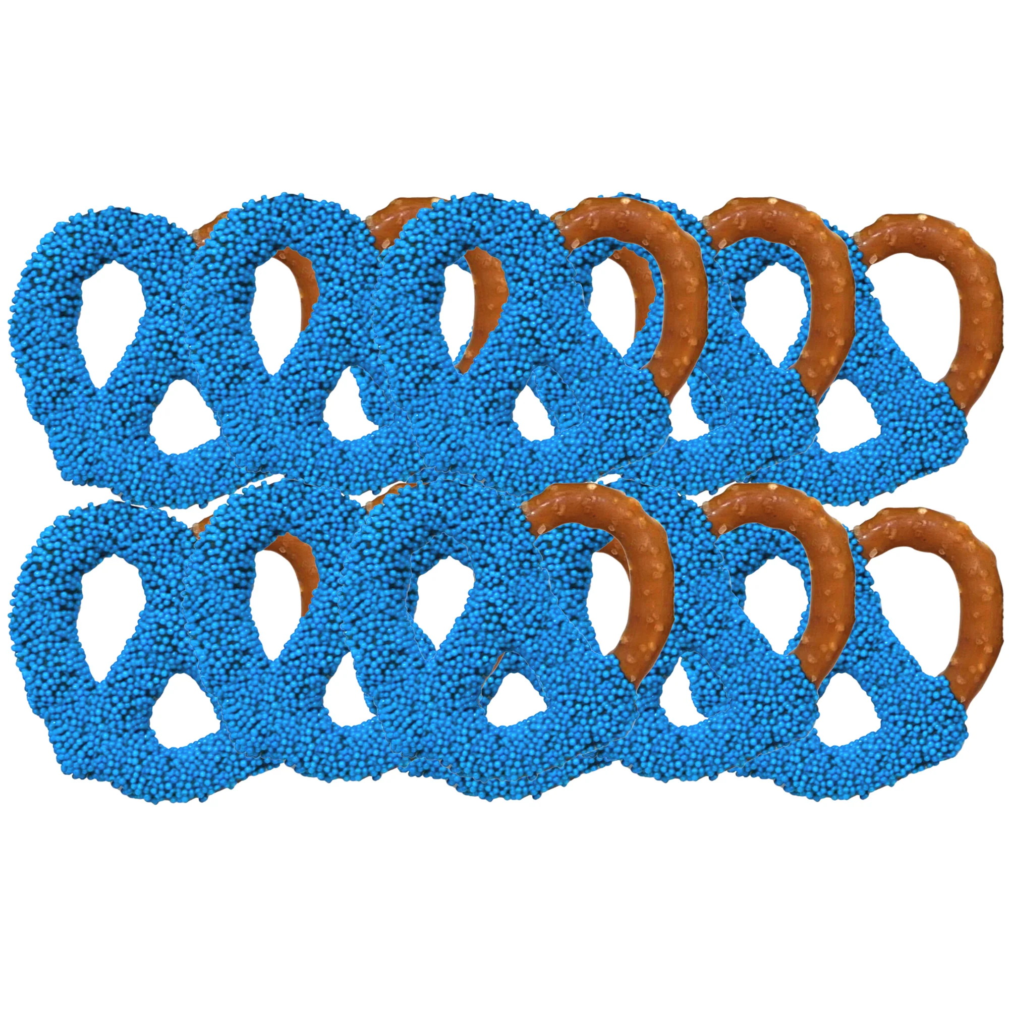 Baby Shower Chocolate Covered Jumbo Pretzels - Boy