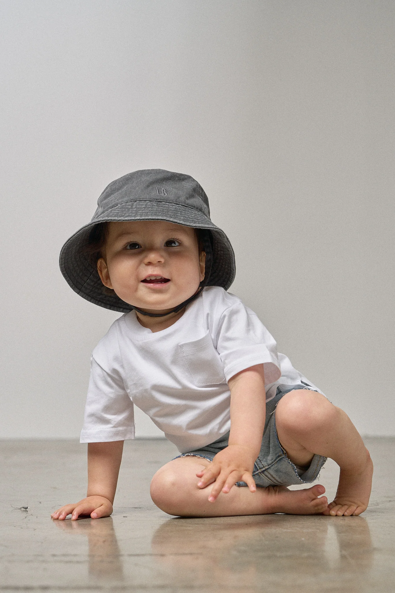 Denim Bucket Hat - Grey Wash