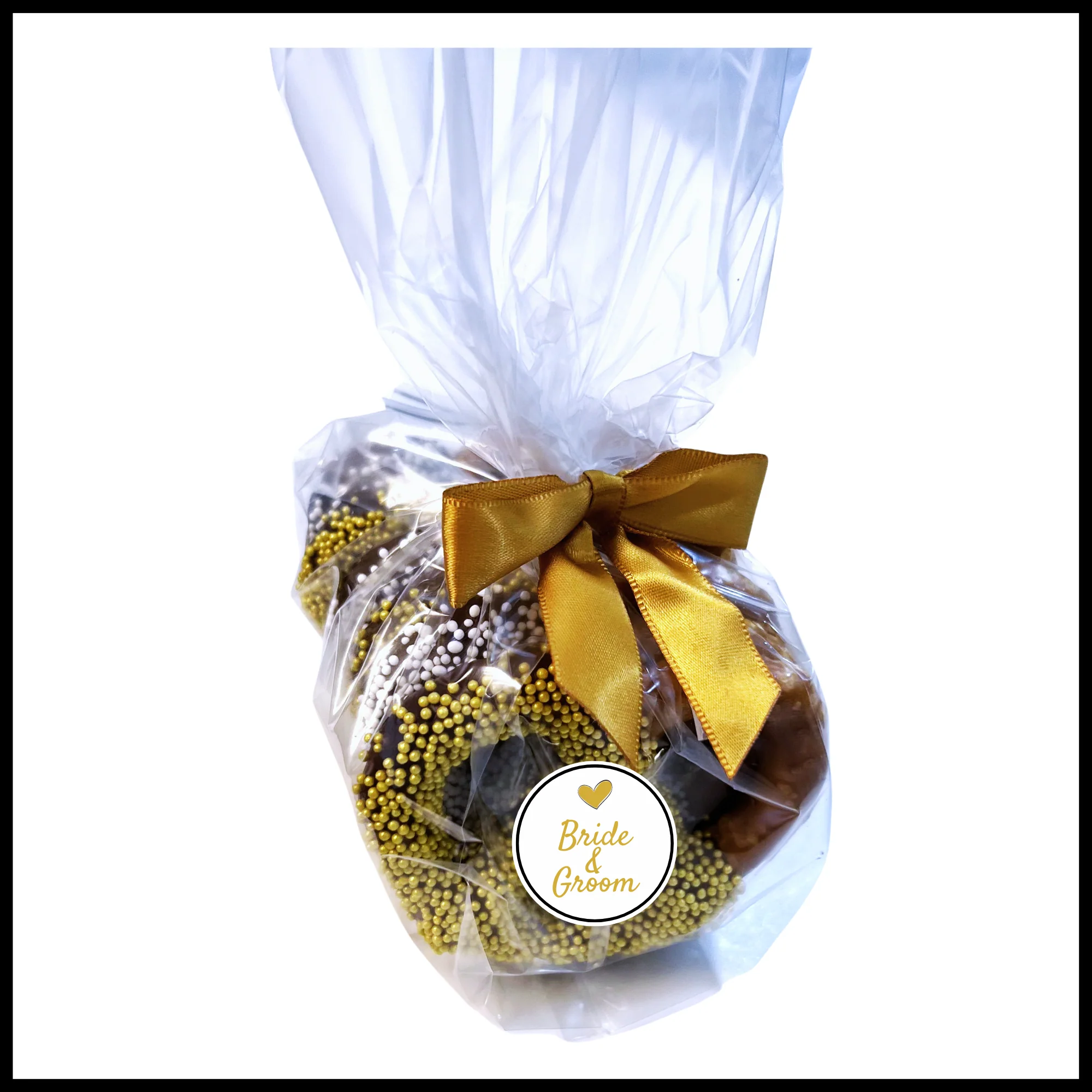 Wedding Chocolate Jumbo Pretzels - Bride & Groom