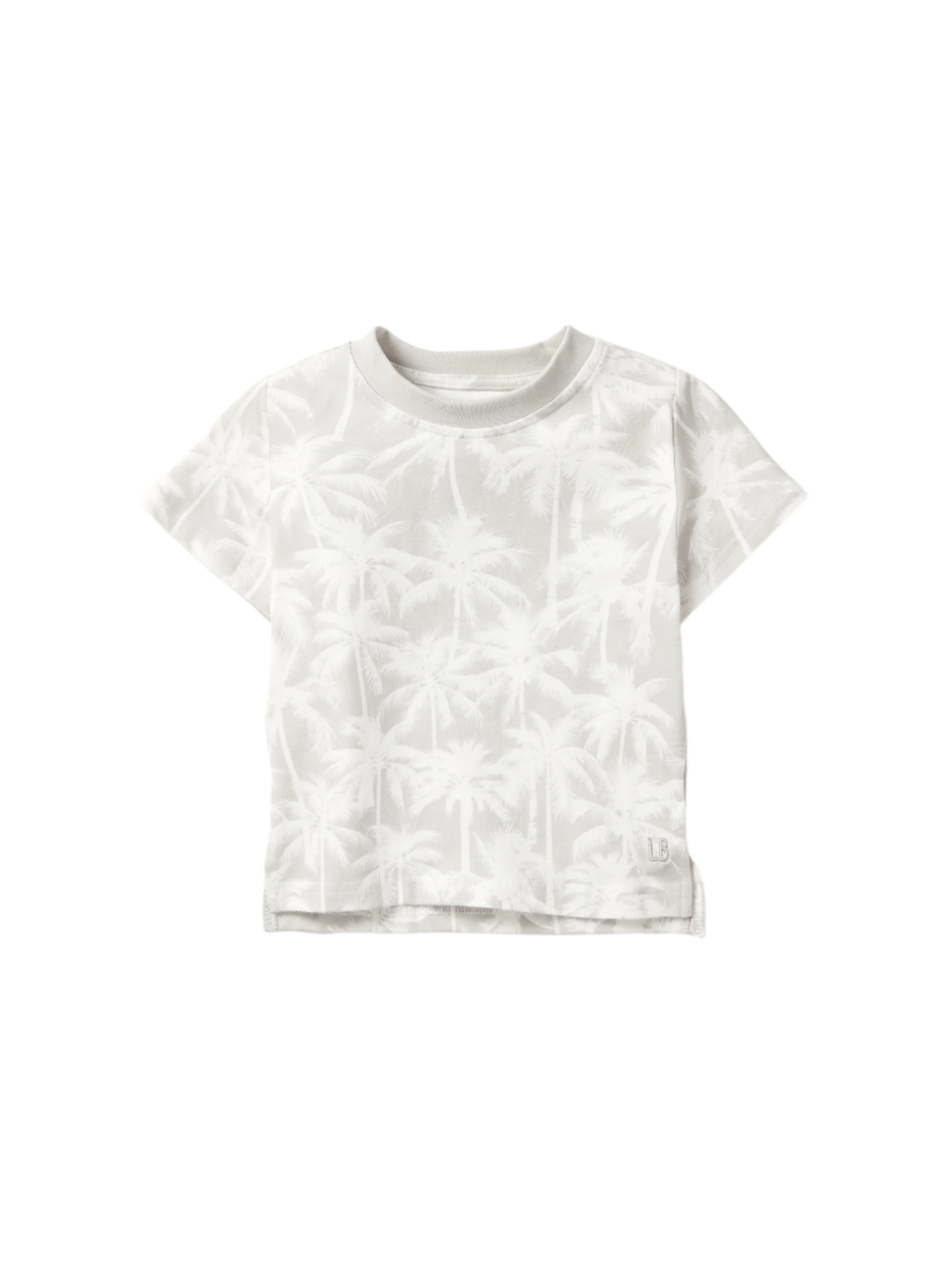 Palm Print Tee - Frost