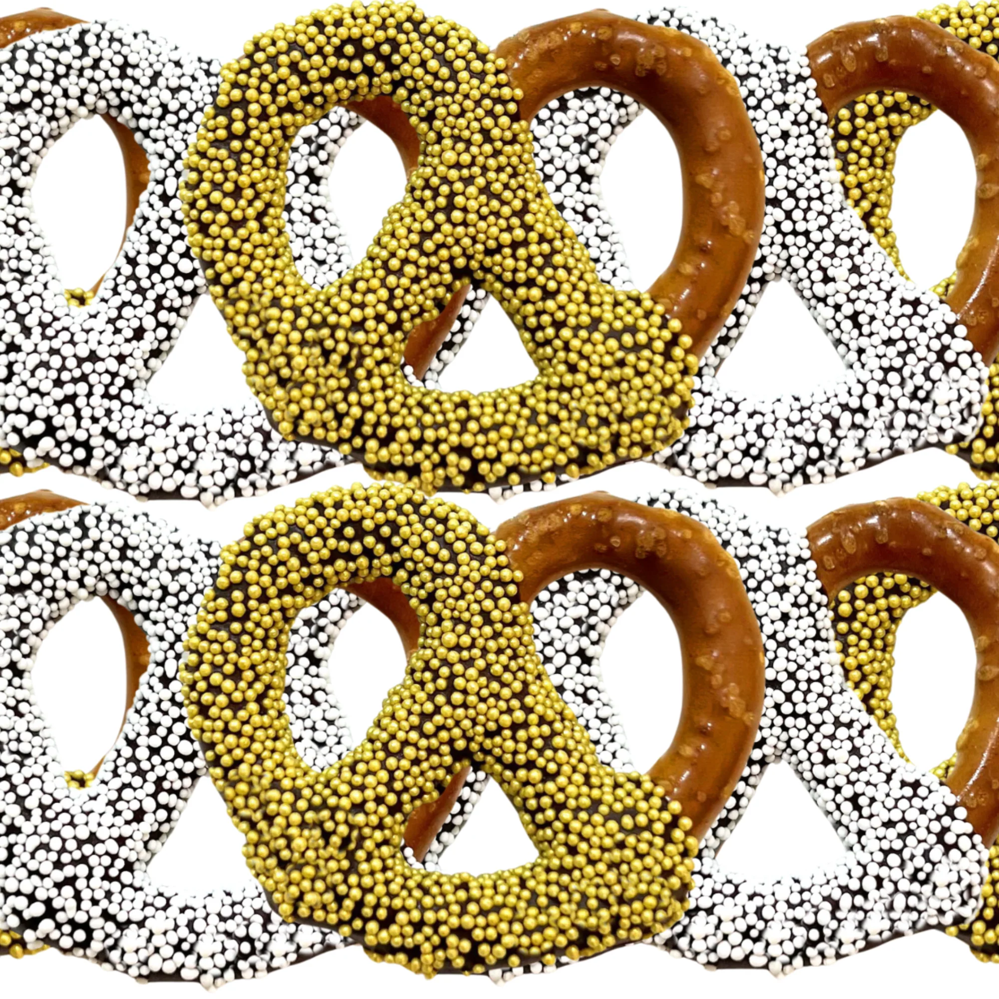 Wedding Chocolate Jumbo Pretzels - Mr. & Mrs.