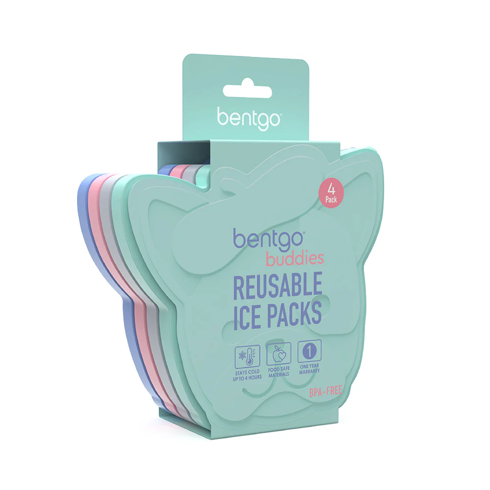 Bentgo Buddies Reusable Ice Packs (4-Pack)