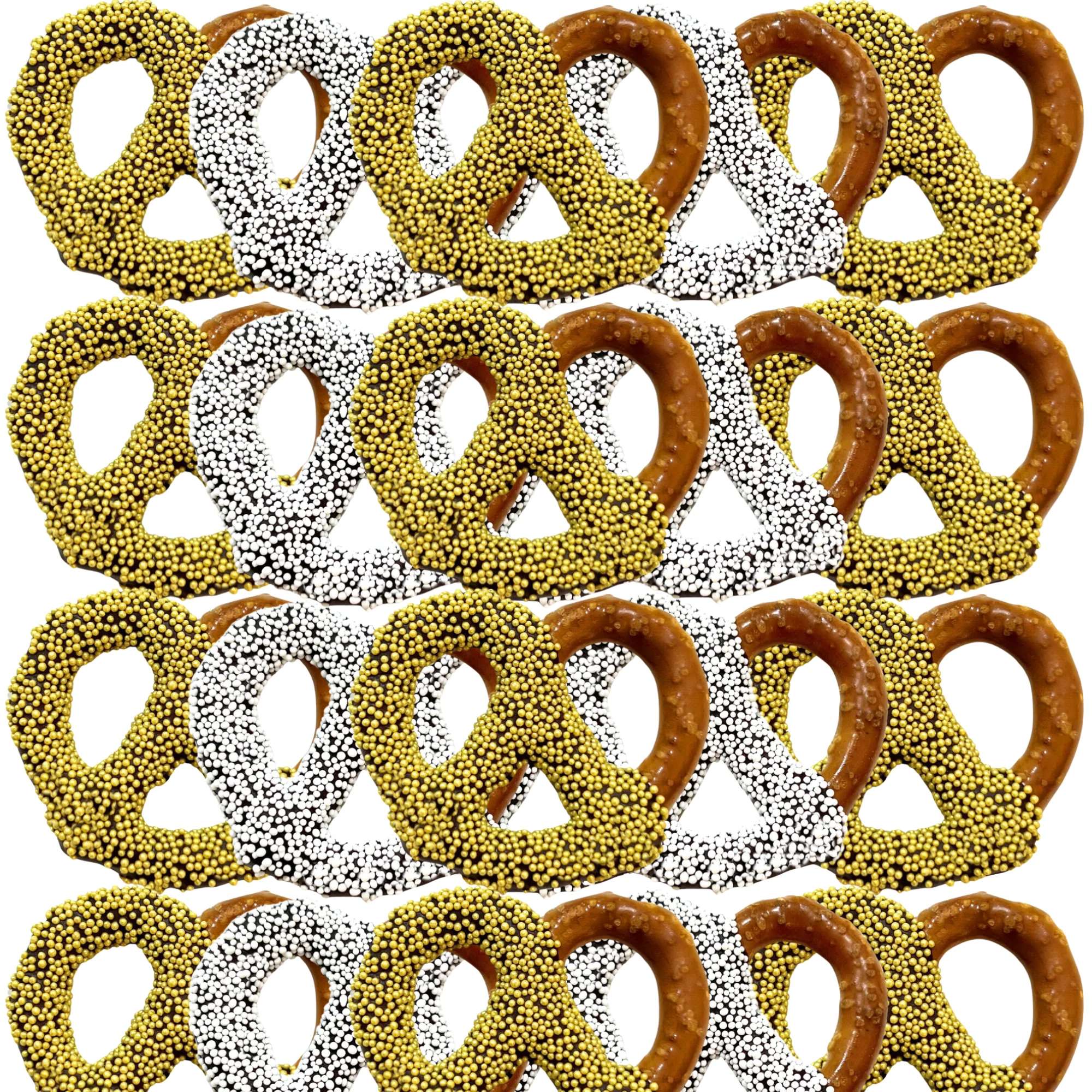 Wedding Chocolate Jumbo Pretzels - Mr. & Mrs.