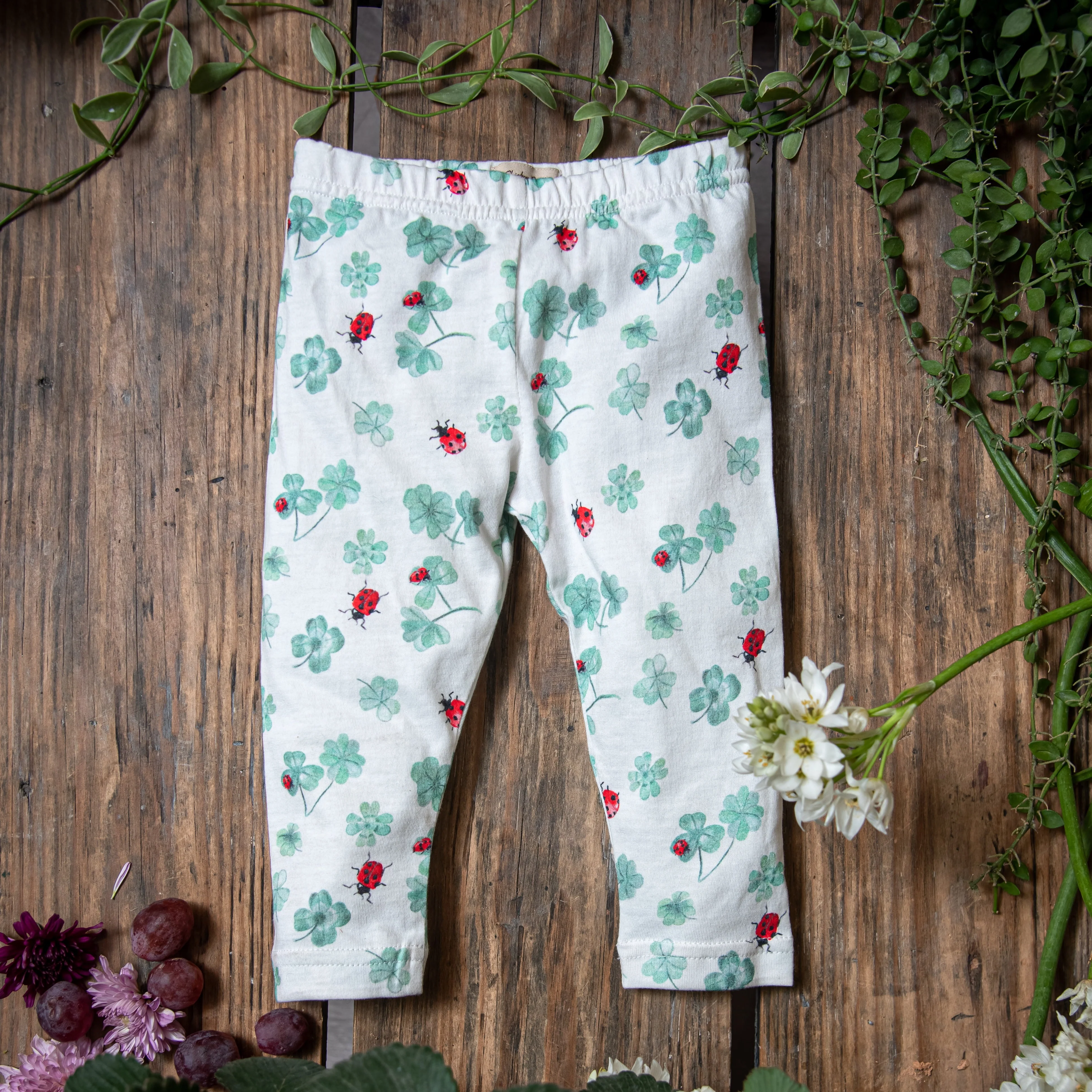 Clover jersey leggings - Marshmellow