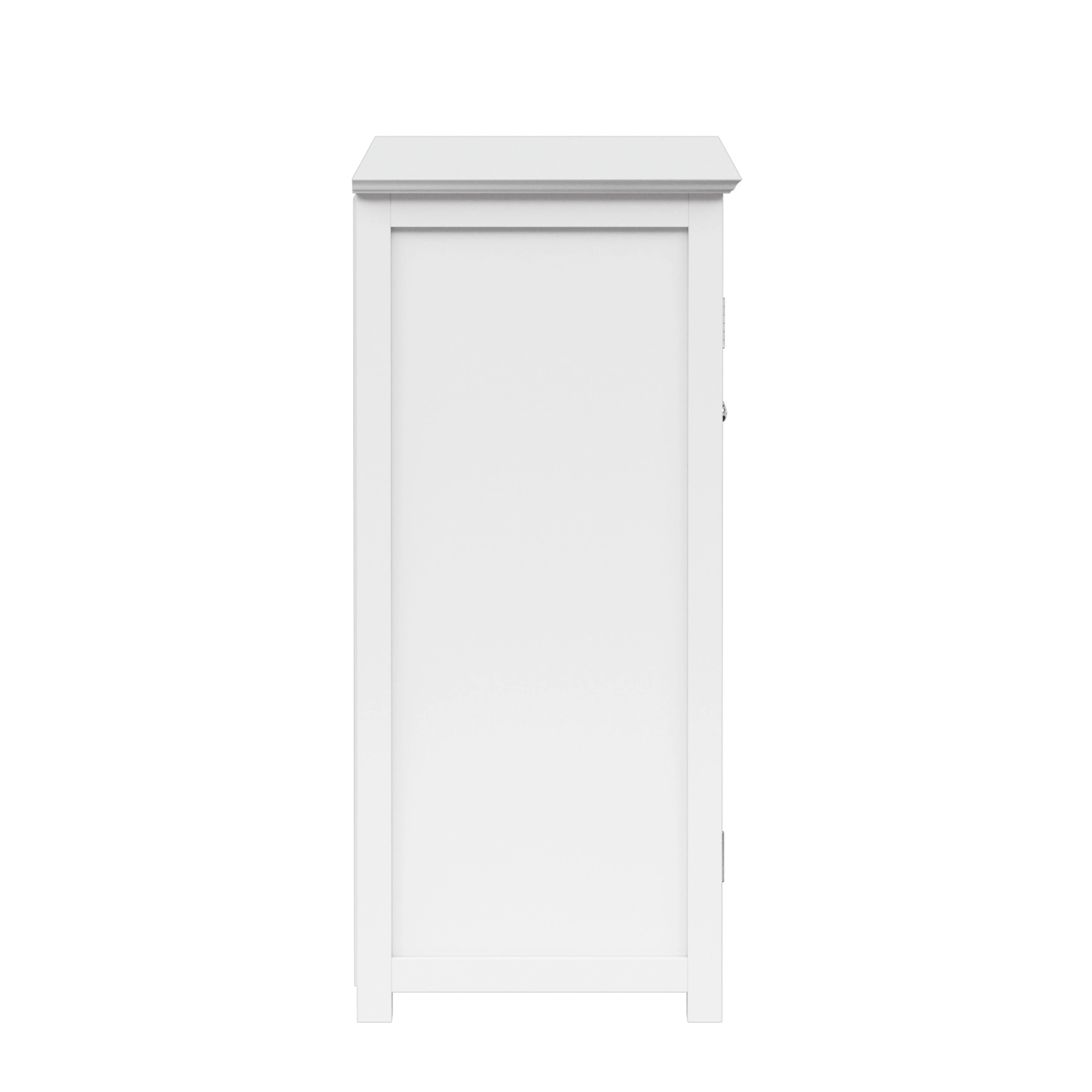 Teamson Home Connor Two-Door Floor Cabinet with Adjustable Shelf, White