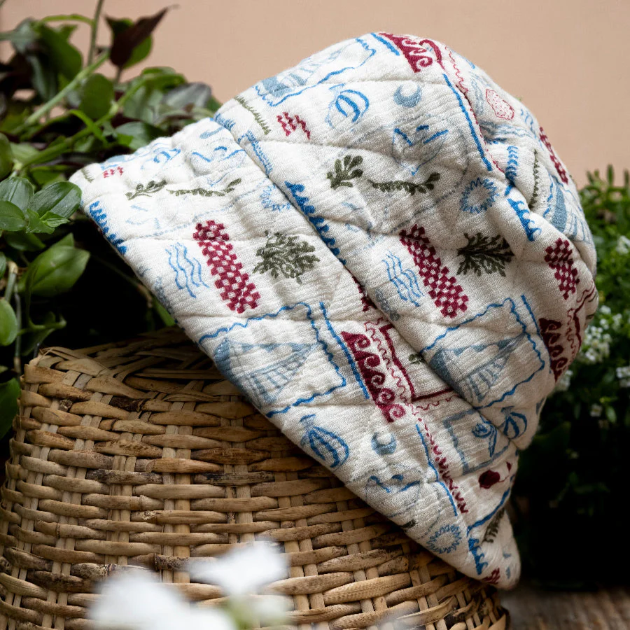 Carson sun hat - The Holiday Print