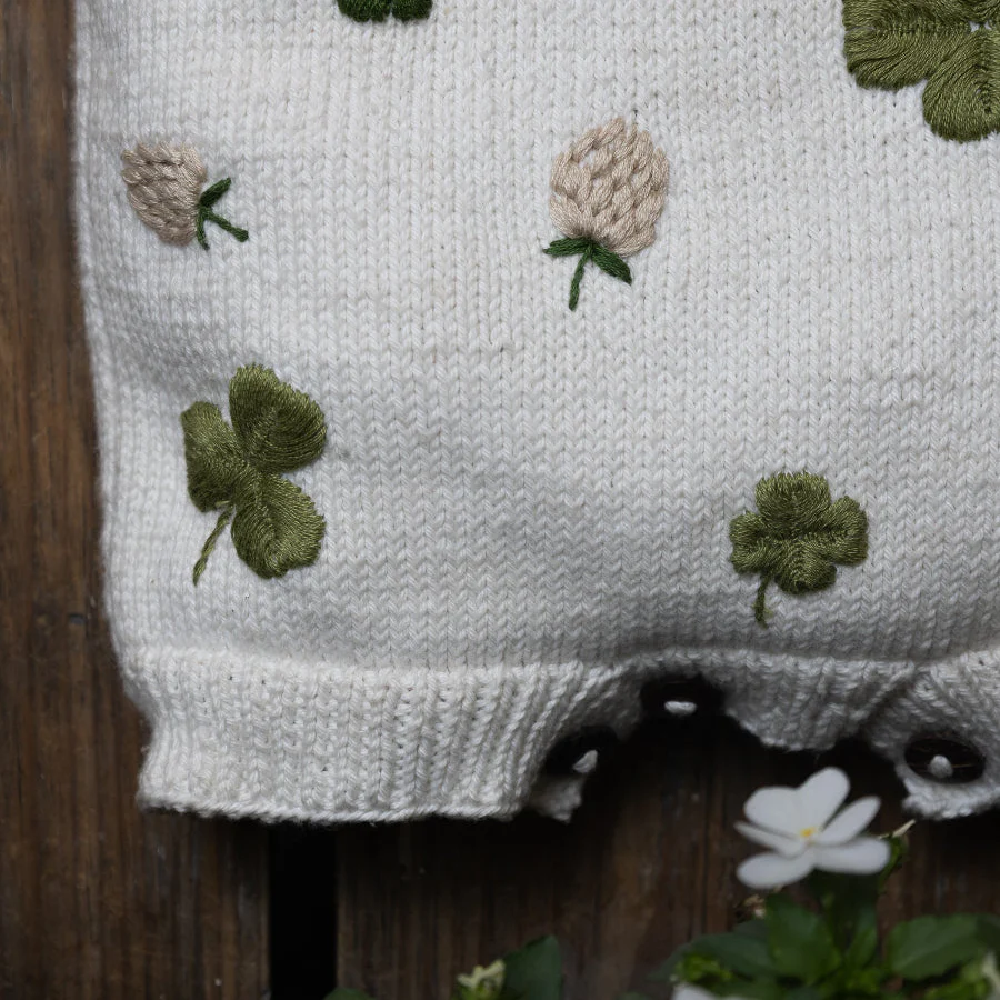 Clover romper - Marshmellow