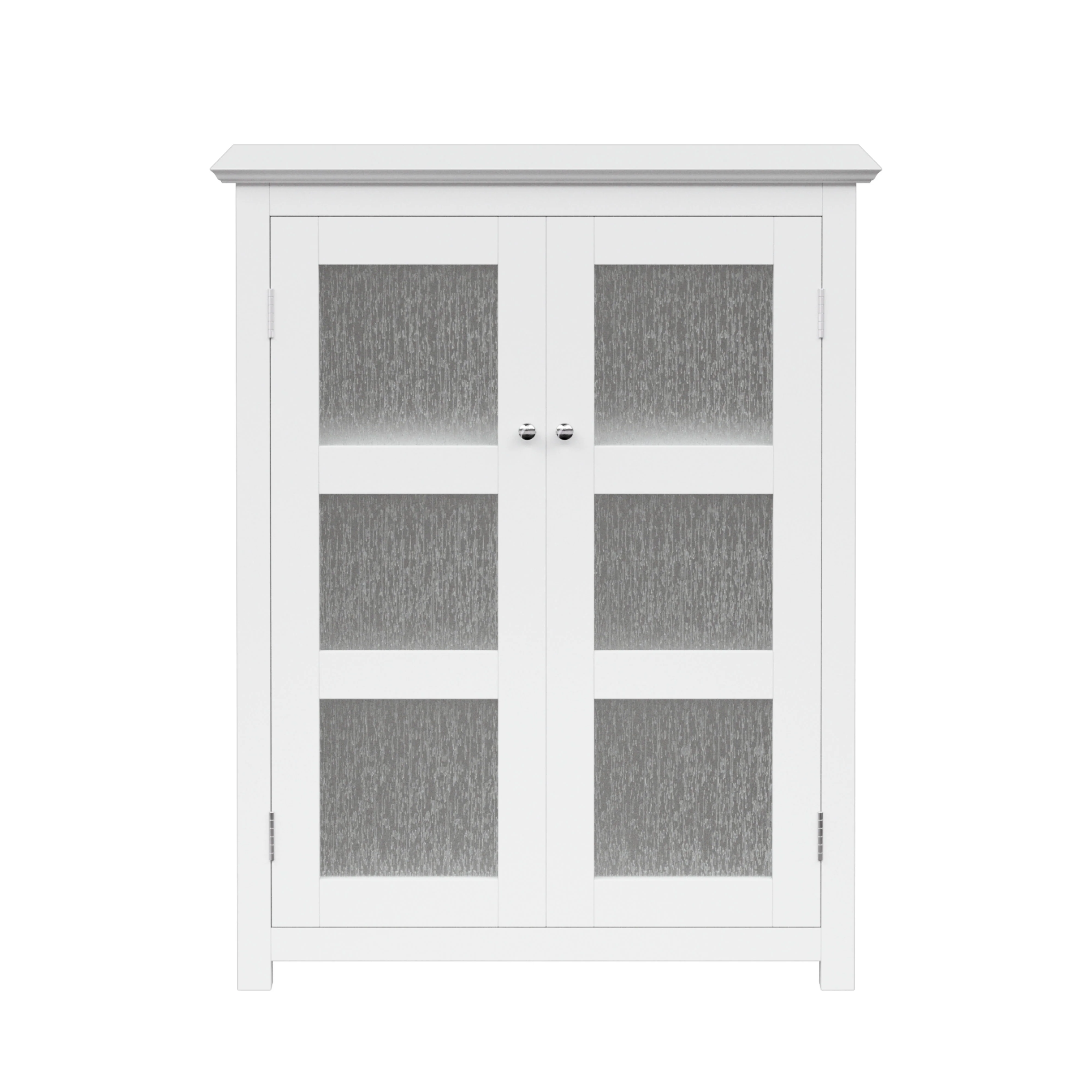 Teamson Home Connor Two-Door Floor Cabinet with Adjustable Shelf, White