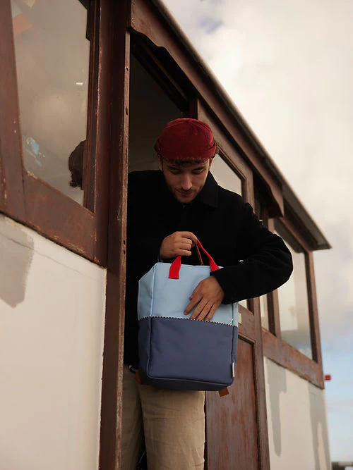 Sticky Lemon Colorblocking Collection Large Backpack - Zissou Blue / Blue Whale