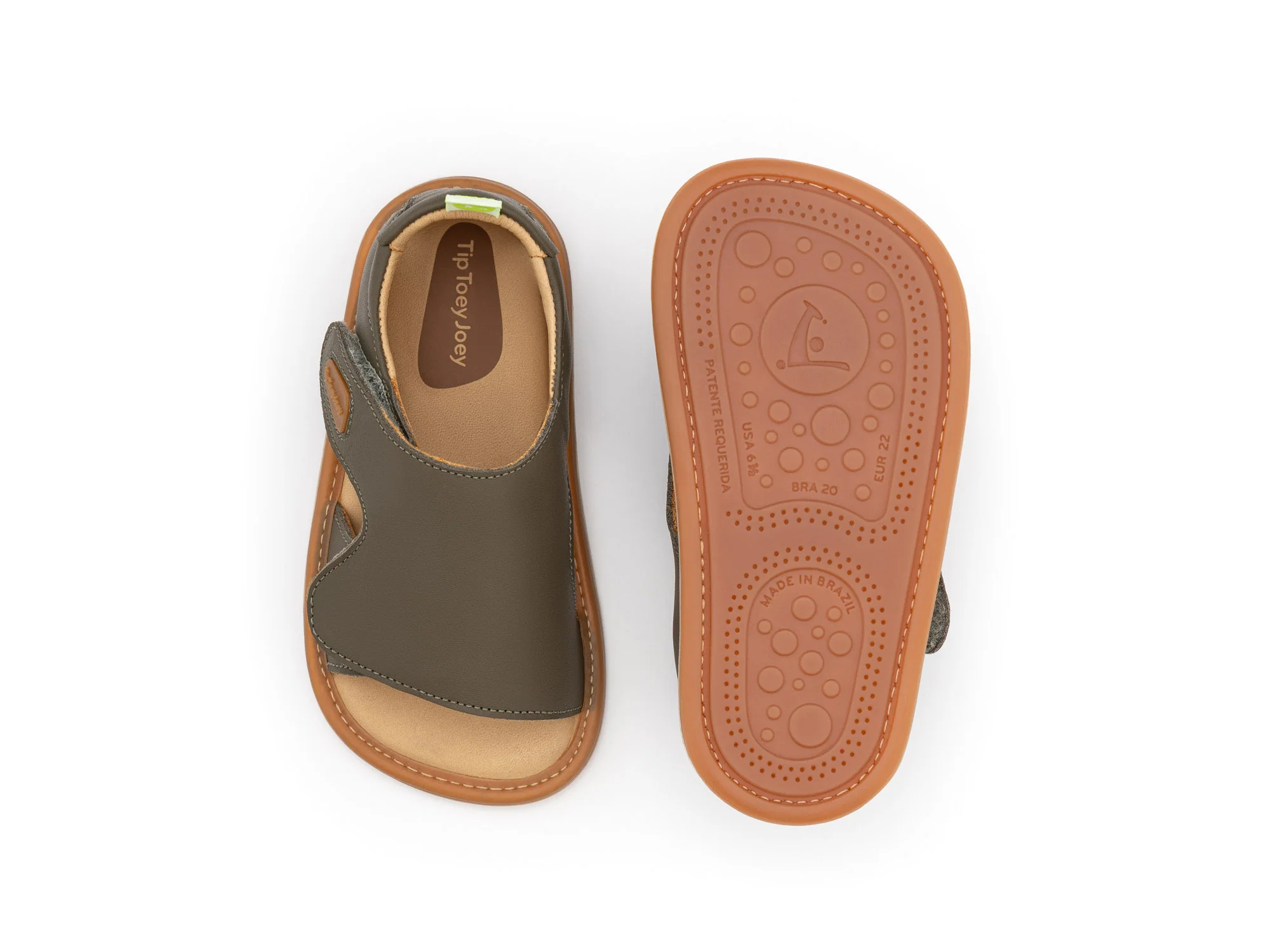 Tip Toey Joey Boy's and Girl's Boomy Sandals - Mineral Green