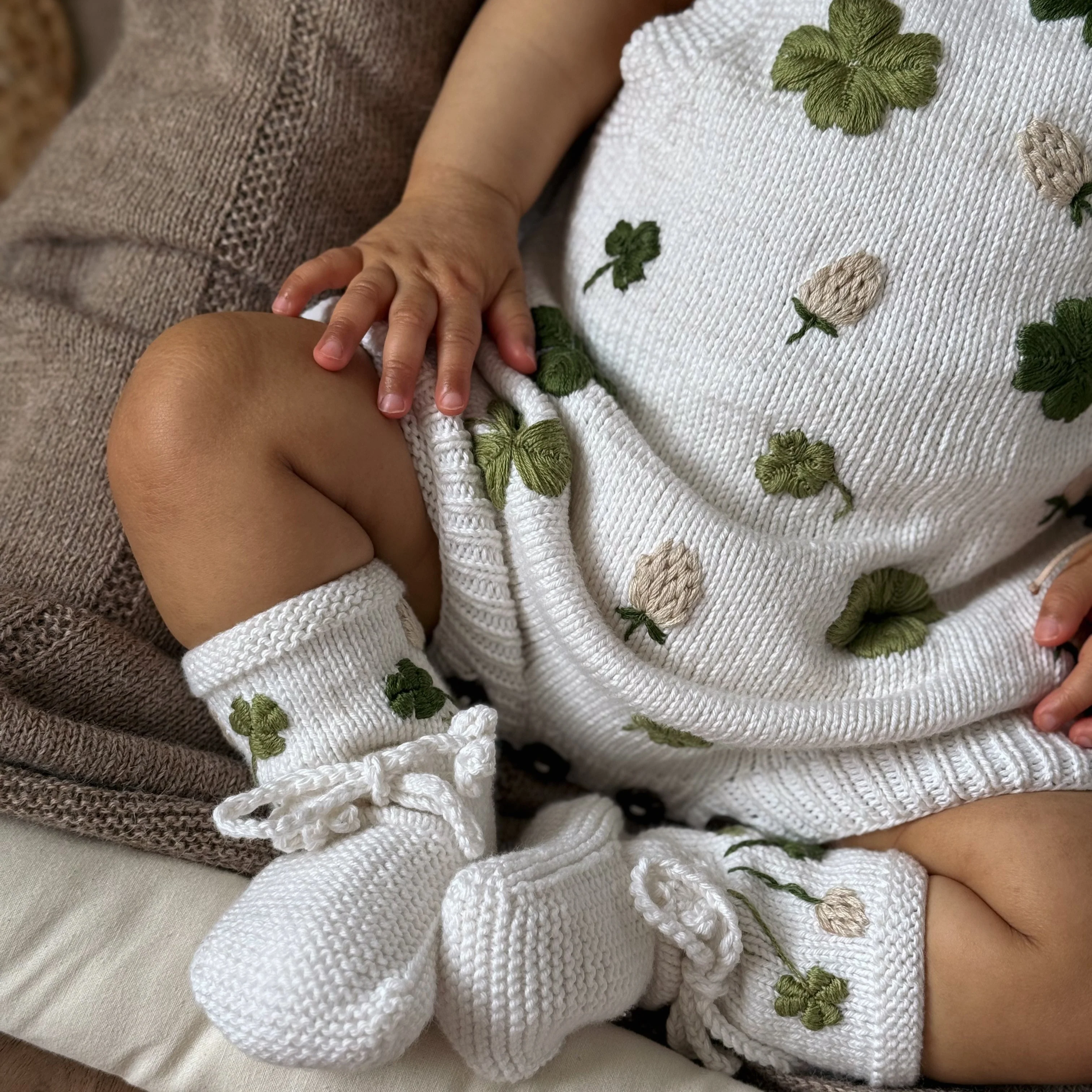 Clover romper - Marshmellow