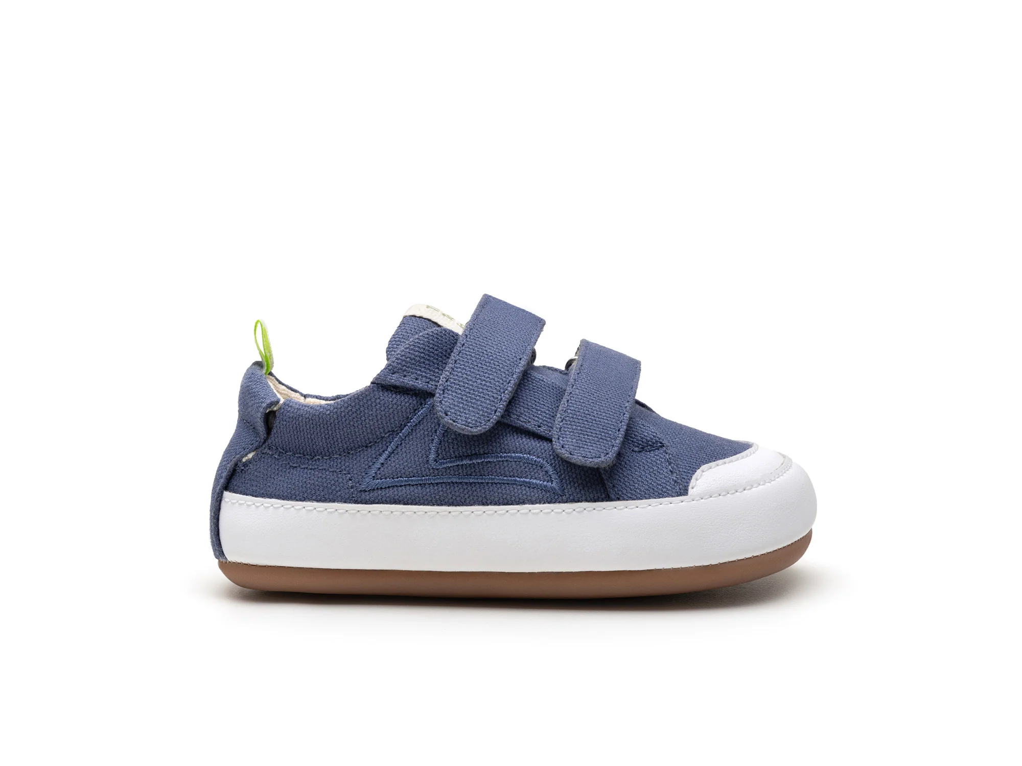Tip Toey Joey Boy's Bossy Green Sneakers - Lona Azul Klein