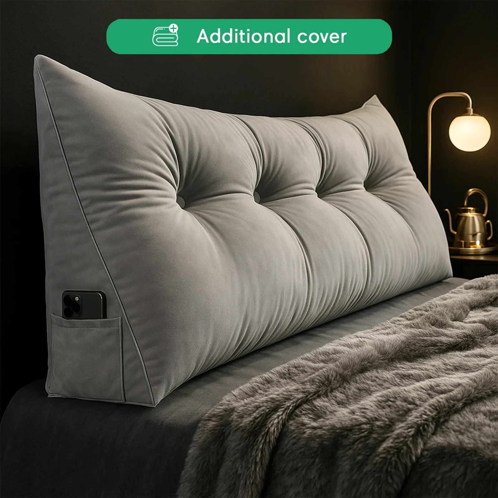 Additional Cover For Luxury Wedge Pillow