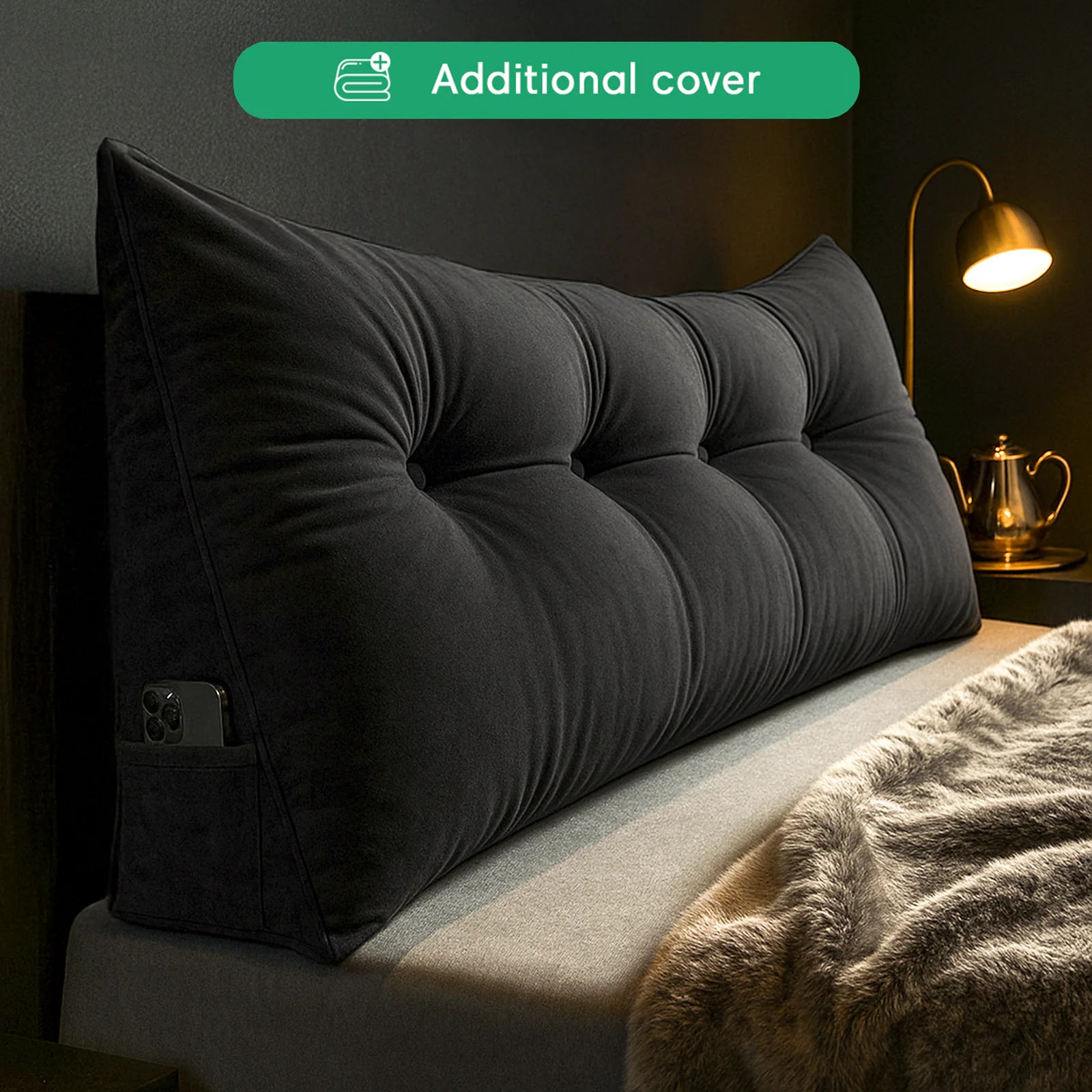 Additional Cover For Luxury Wedge Pillow