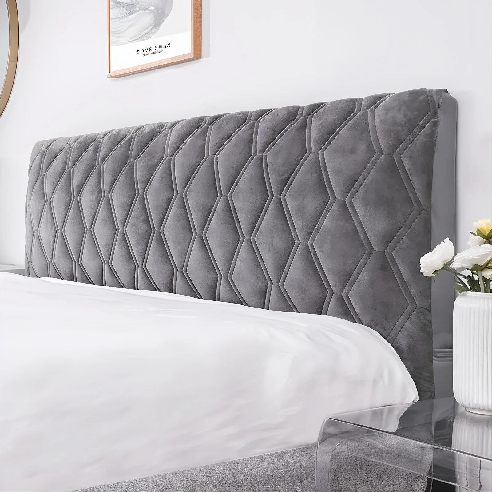 Premium Quilted Headboard Cover