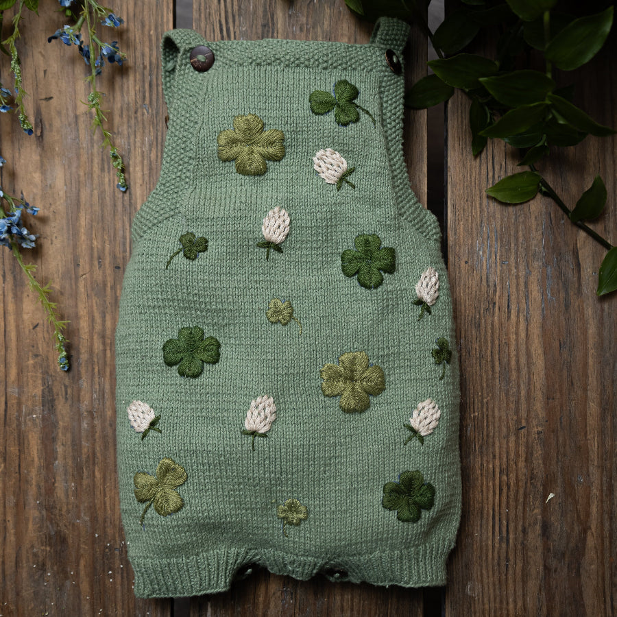 Clover romper - Sage
