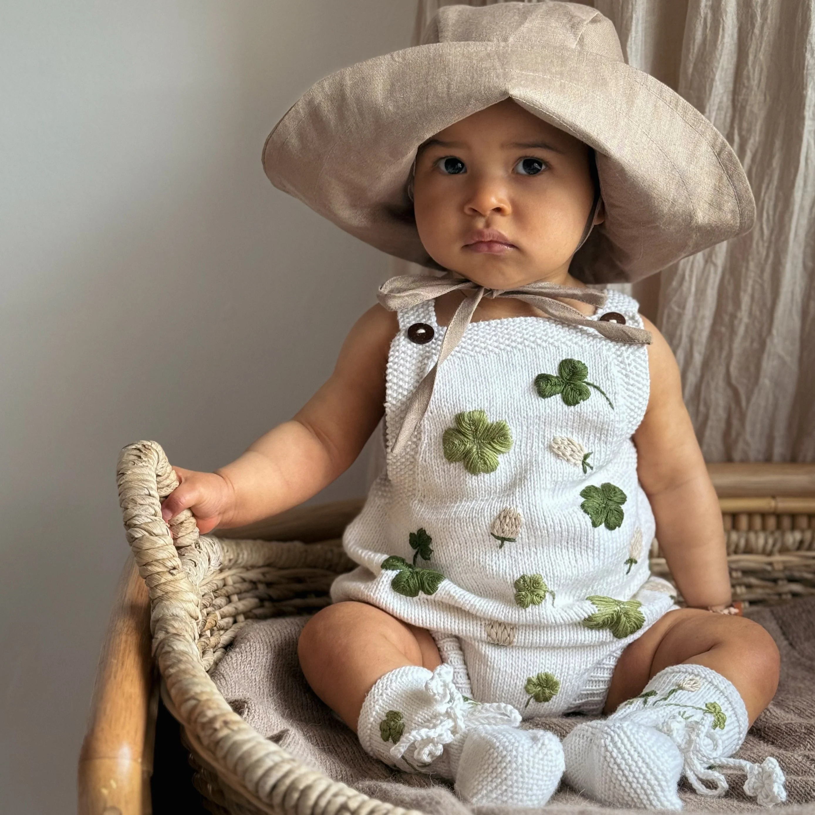 Clover romper - Marshmellow
