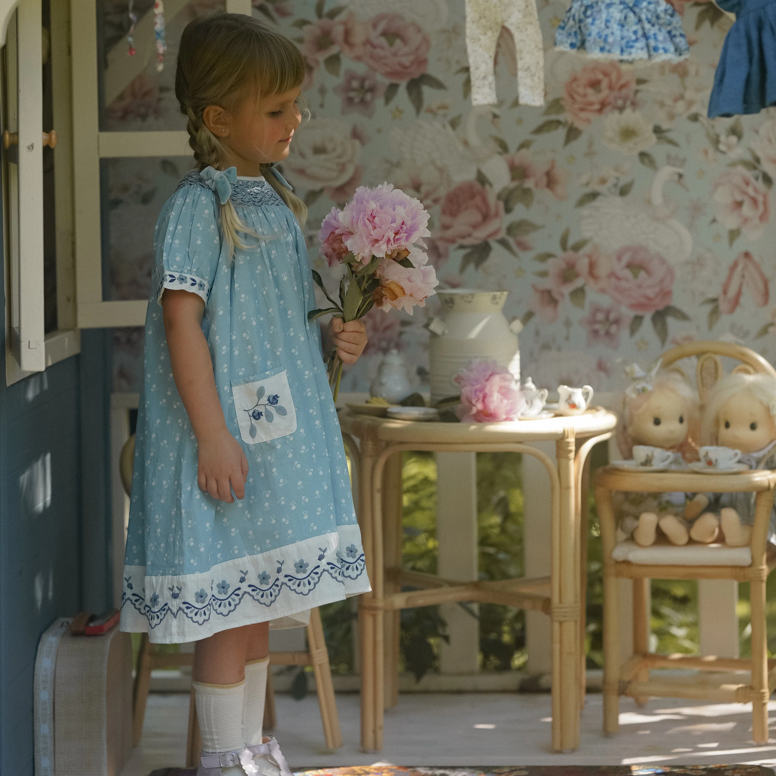 Aria dress - Dove Blue