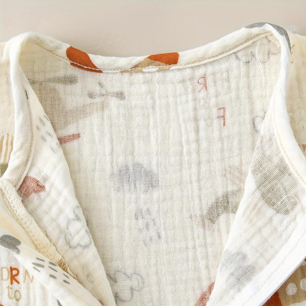 Cartoon printed baby cotton sleeping bags double zipper head Hidden Zipper Four Seasons Wearable Baby Wholesale Clothes