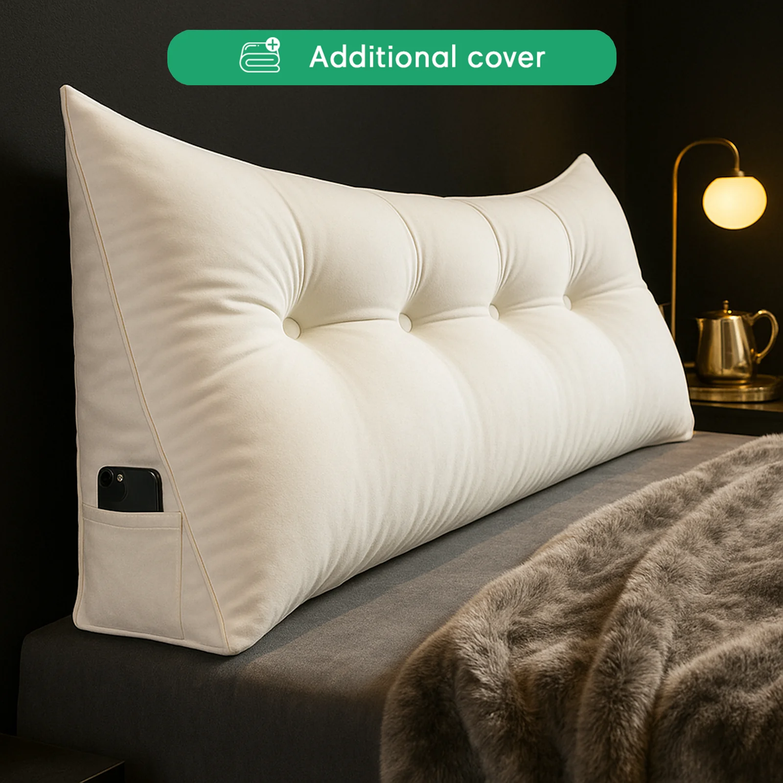 Additional Cover For Luxury Wedge Pillow