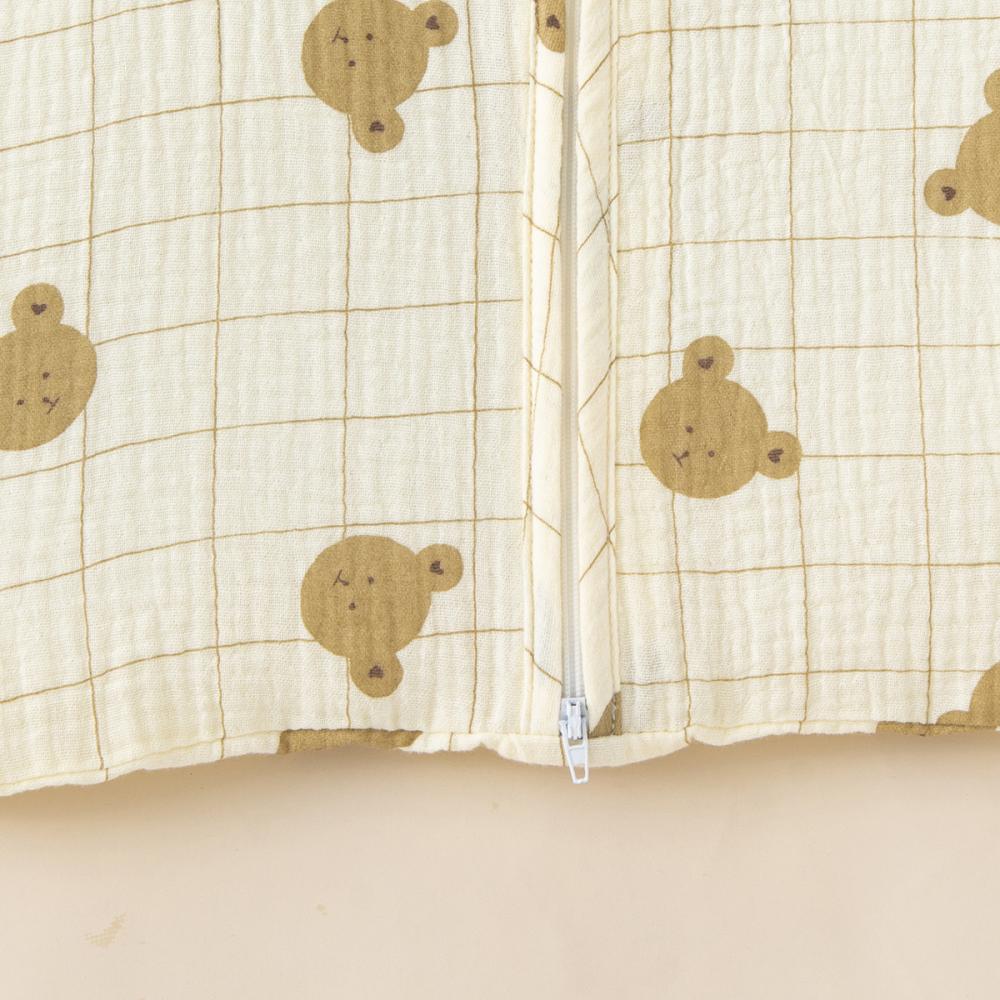 Cartoon printed baby cotton sleeping bags double zipper head hidden zipper comfortable breathable four seasons wear Baby Wholesale Clothes