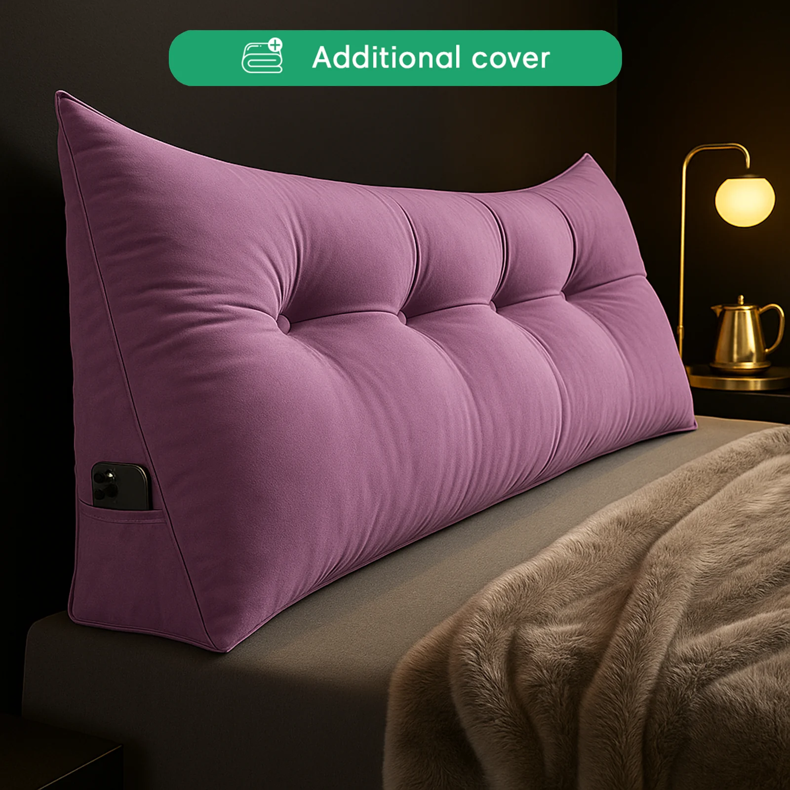 Additional Cover For Luxury Wedge Pillow