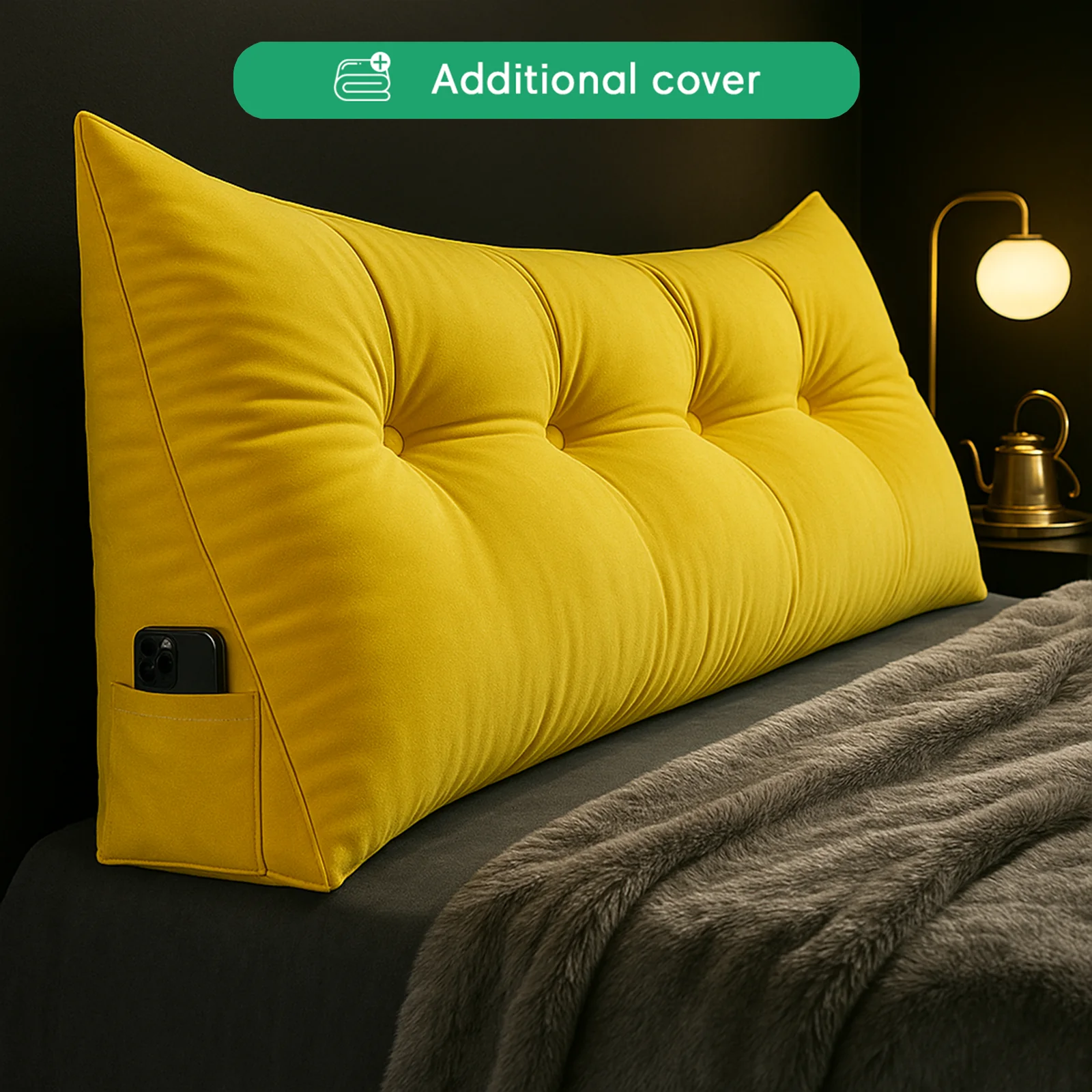 Additional Cover For Luxury Wedge Pillow