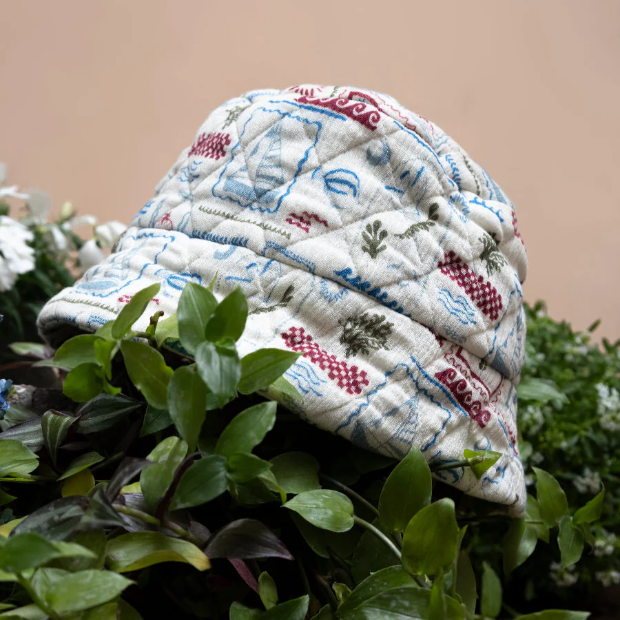 Carson sun hat - The Holiday Print
