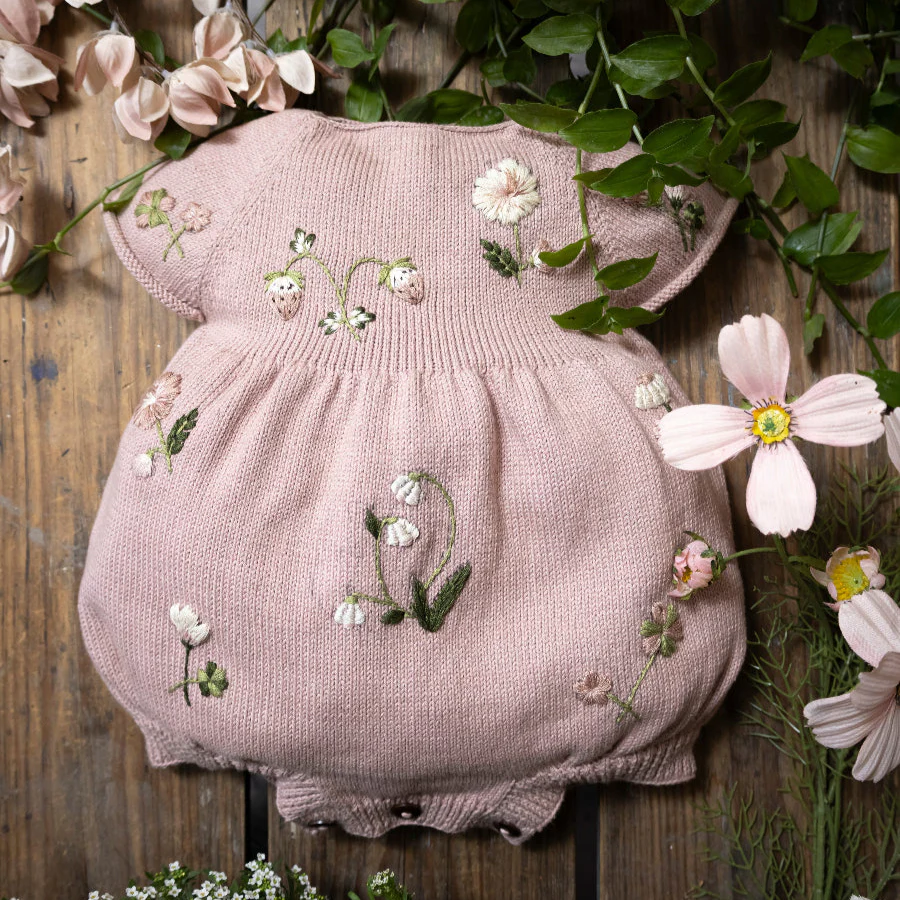 Botanical romper (Cotton) - Dahlia