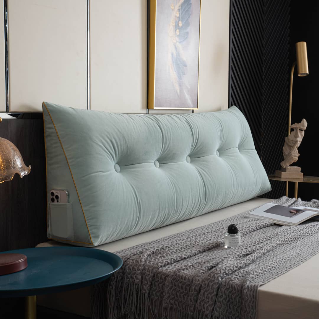 Luxury Velour Wedge Pillow