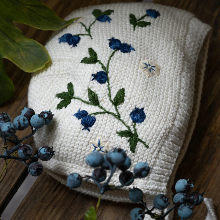 Blueberries bonnet (Cotton) - Marshmellow