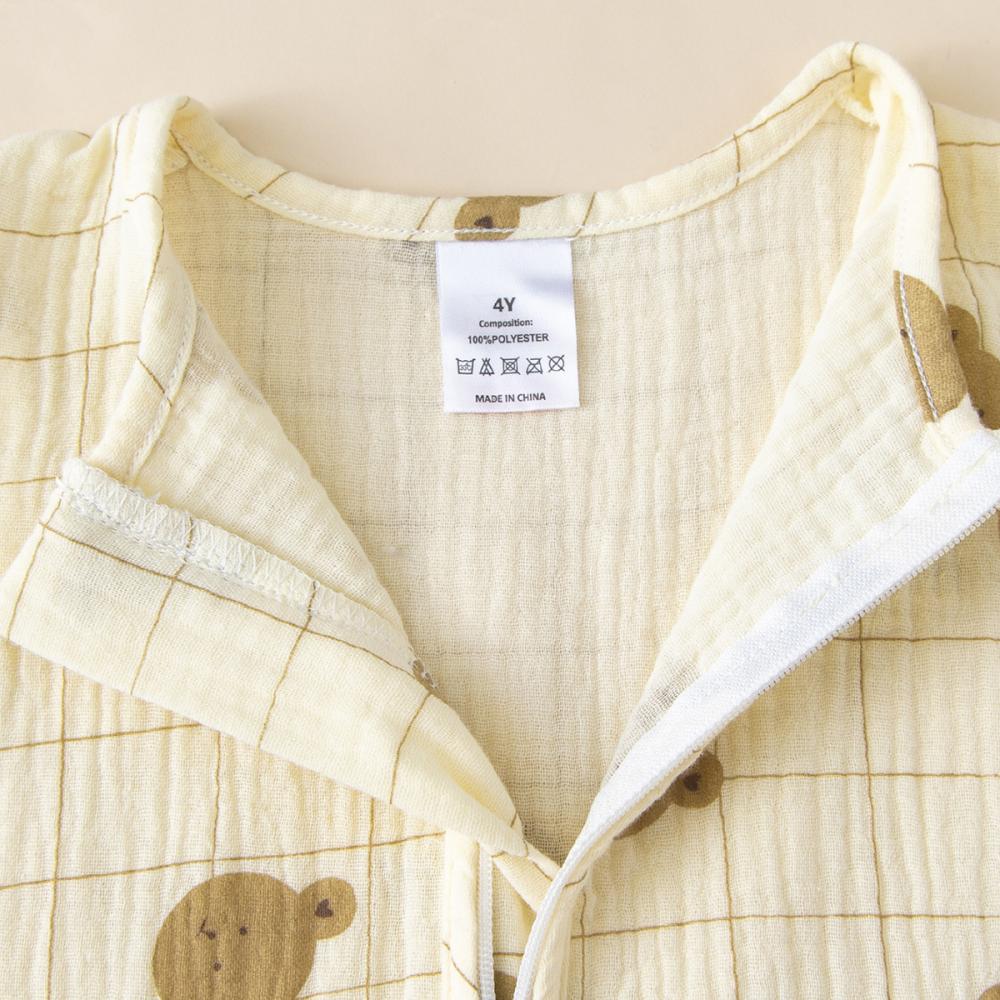 Cartoon printed baby cotton sleeping bags double zipper head hidden zipper comfortable breathable four seasons wear Baby Wholesale Clothes