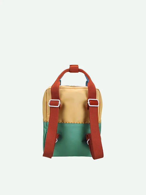 Sticky Lemon Colorblocking Collection Small Backpack  - Sandy Yellow / Aquatic Green