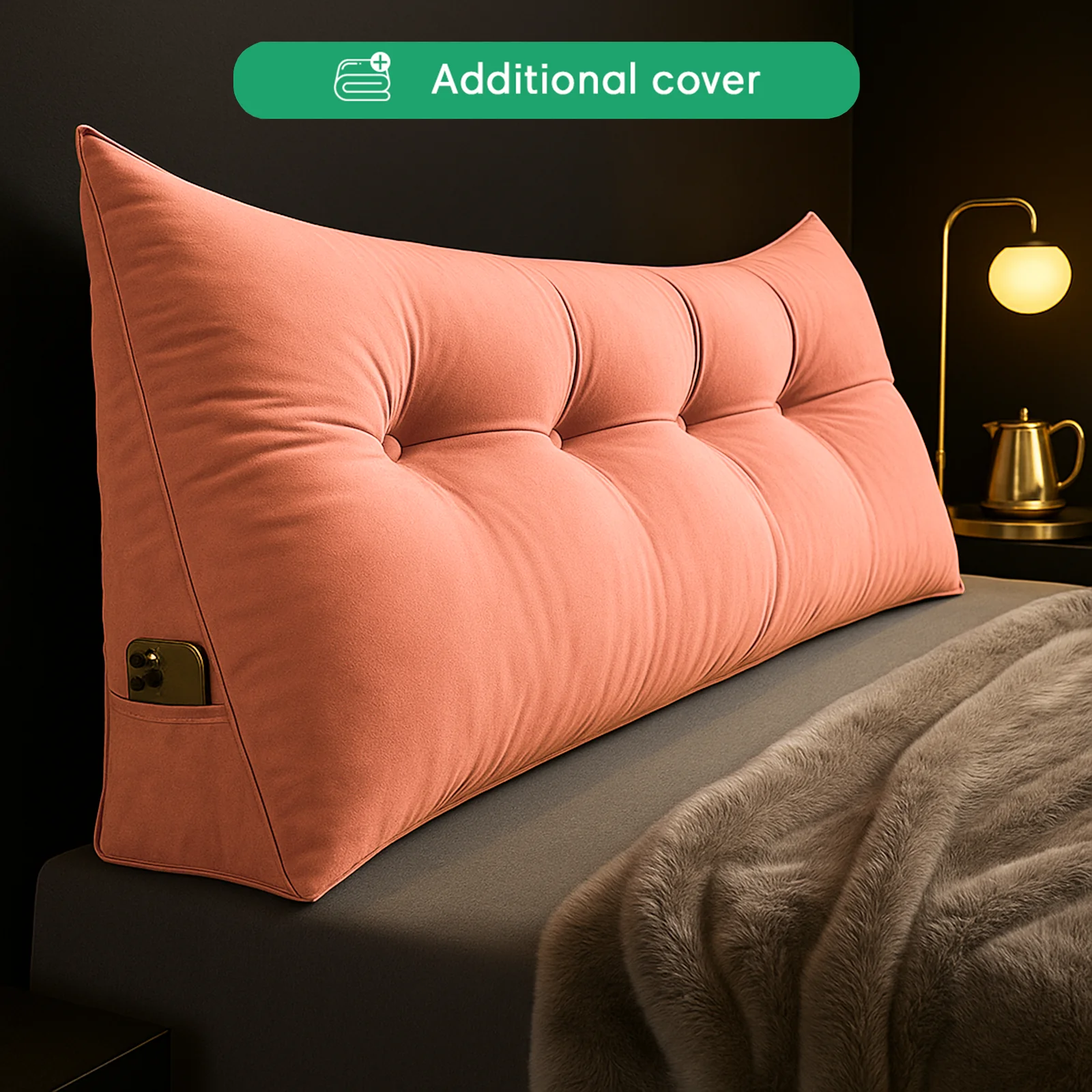 Additional Cover For Luxury Wedge Pillow
