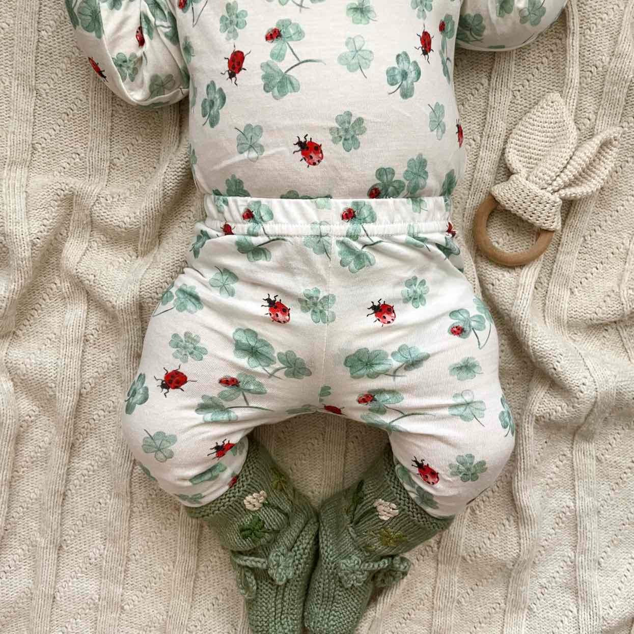 Clover jersey onesie - Marshmellow
