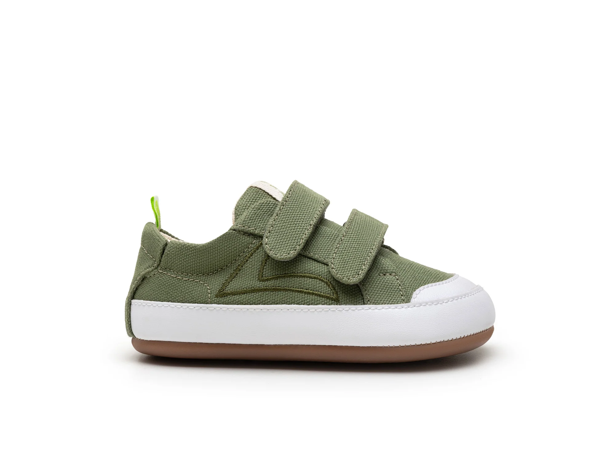 Tip Toey Joey Boy's and Girl's Bossy Green Sneakers - Lona Verde Pistache