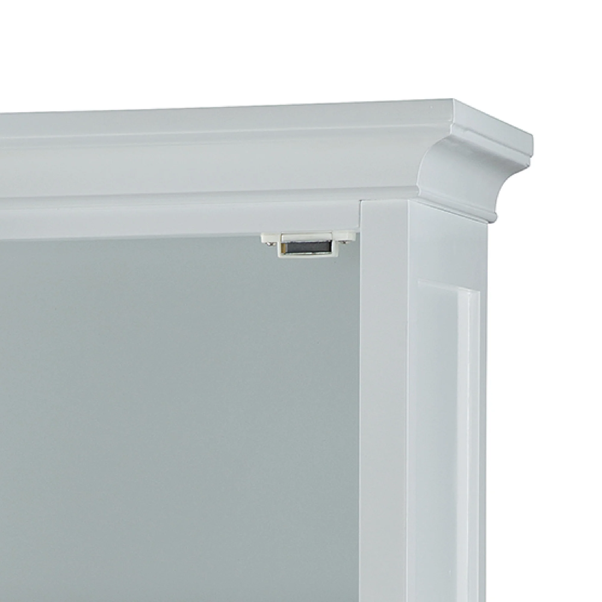 Teamson Home Blue Ridge Linen Tower Cabinet with Adjustable Shelves, White