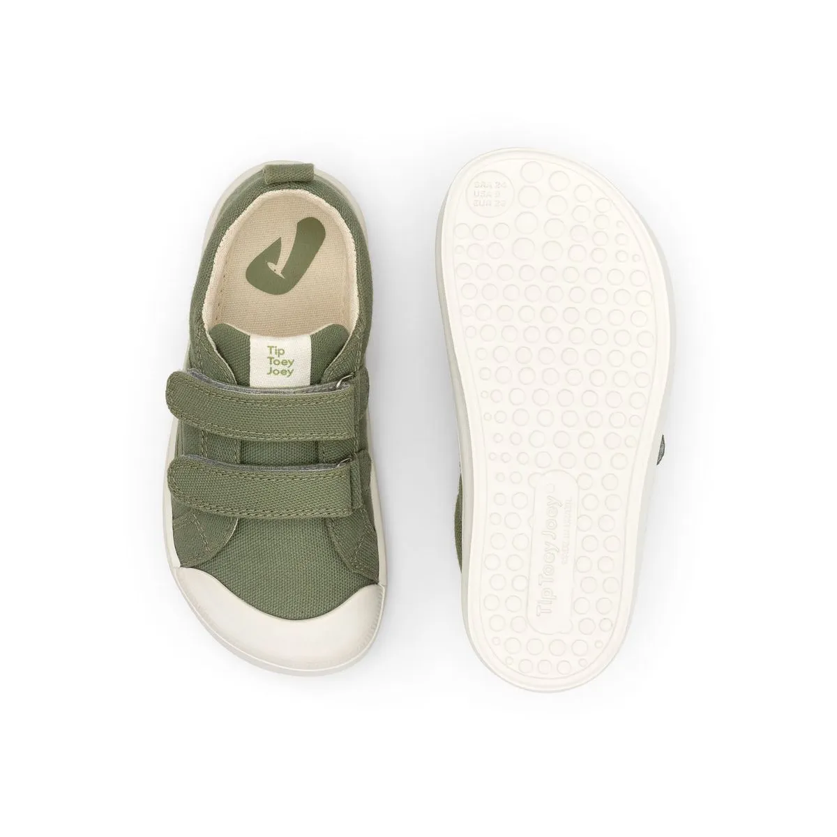 Tip Toey Joey Boy's and Girl's Ramp Green Sneakers - Lona Verde Pistache