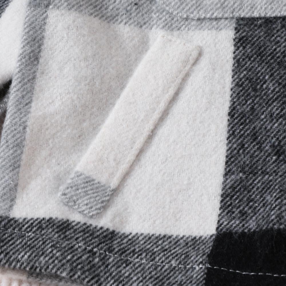 Boys' autumn and winter plaid lapel long sleeved jacket Wholesale Baby Boy Clothes