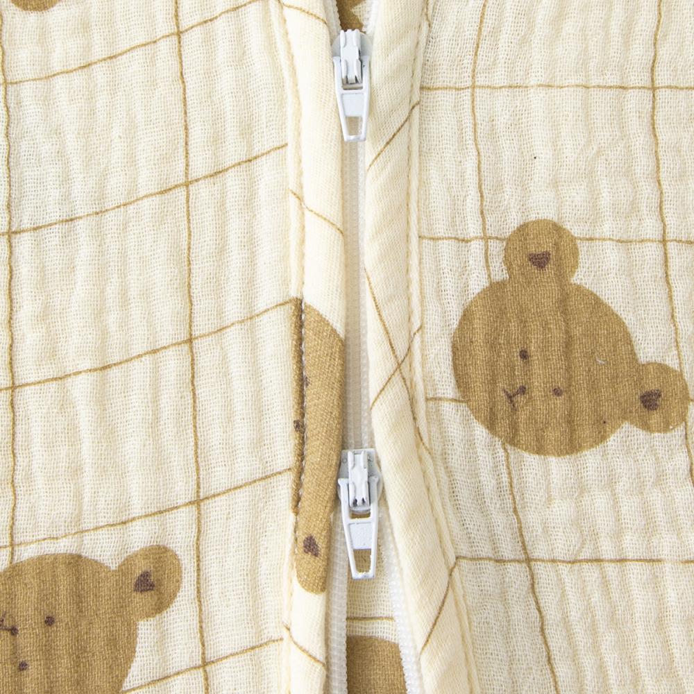 Cartoon printed baby cotton sleeping bags double zipper head hidden zipper comfortable breathable four seasons wear Baby Wholesale Clothes