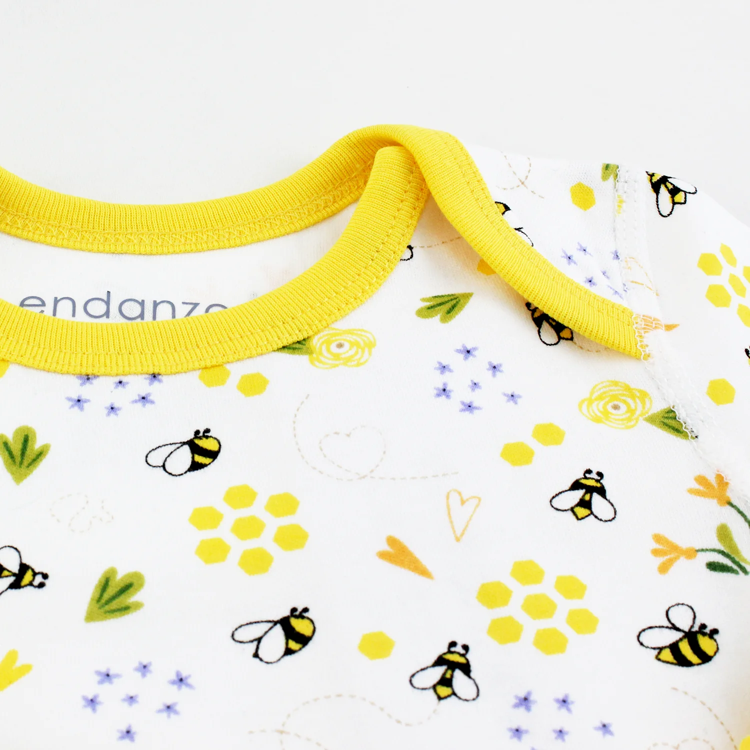 Endanzoo Organic Long Sleeve Bodysuit - BumbleBee