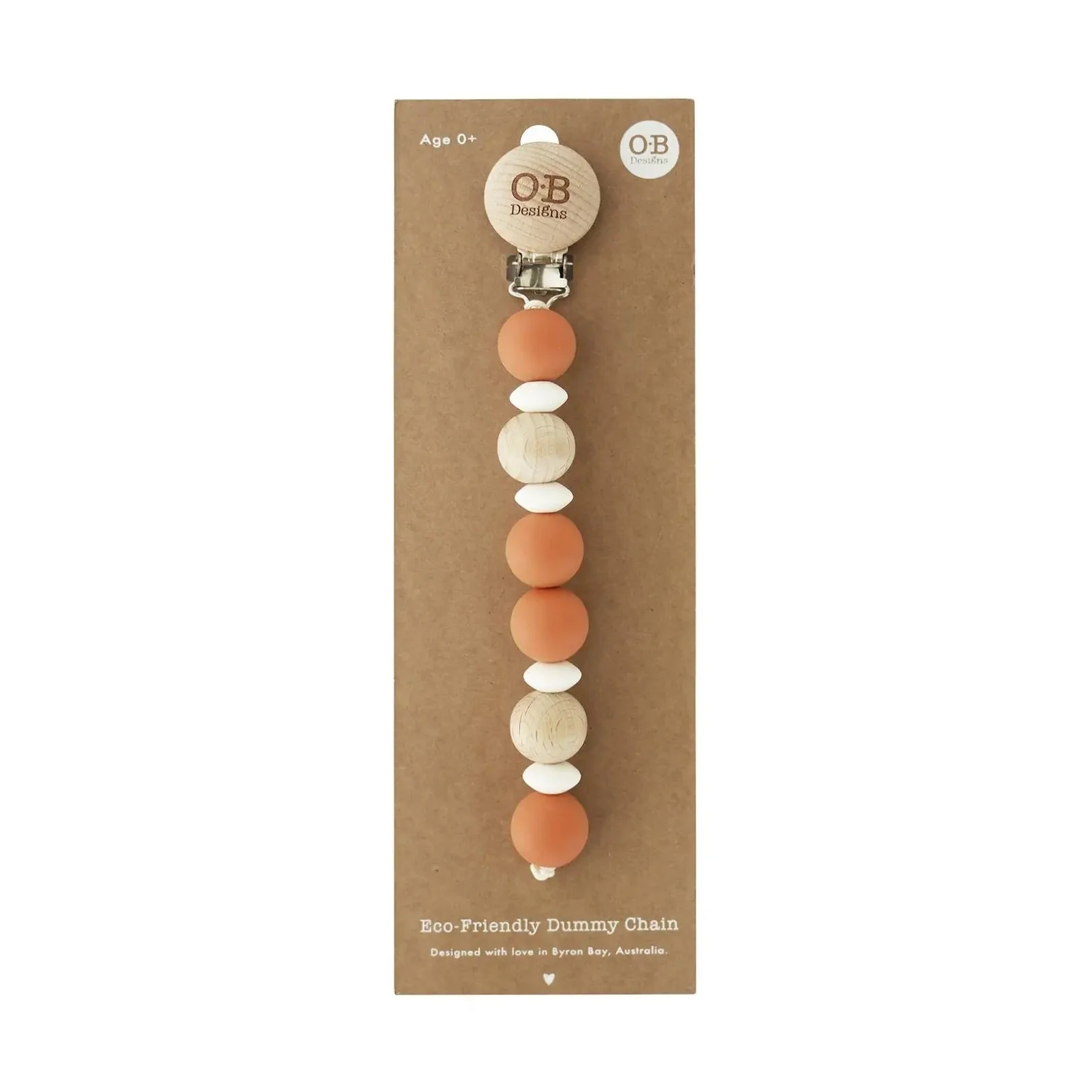 Wooden And Silicone Eco Friendly Pacifier Chain