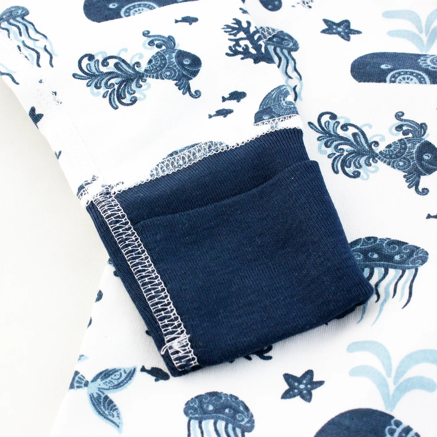 Endanzoo Organic Long Sleeve Bodysuit - Deep Sea