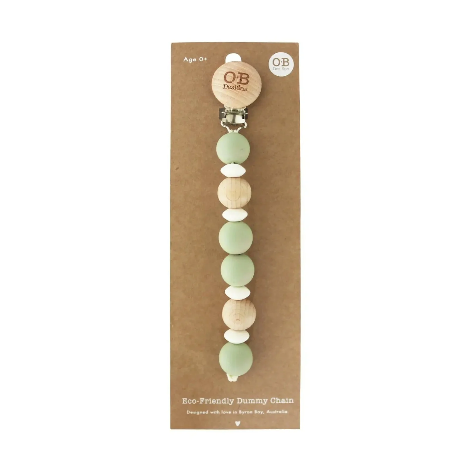 Wooden And Silicone Eco Friendly Pacifier Chain