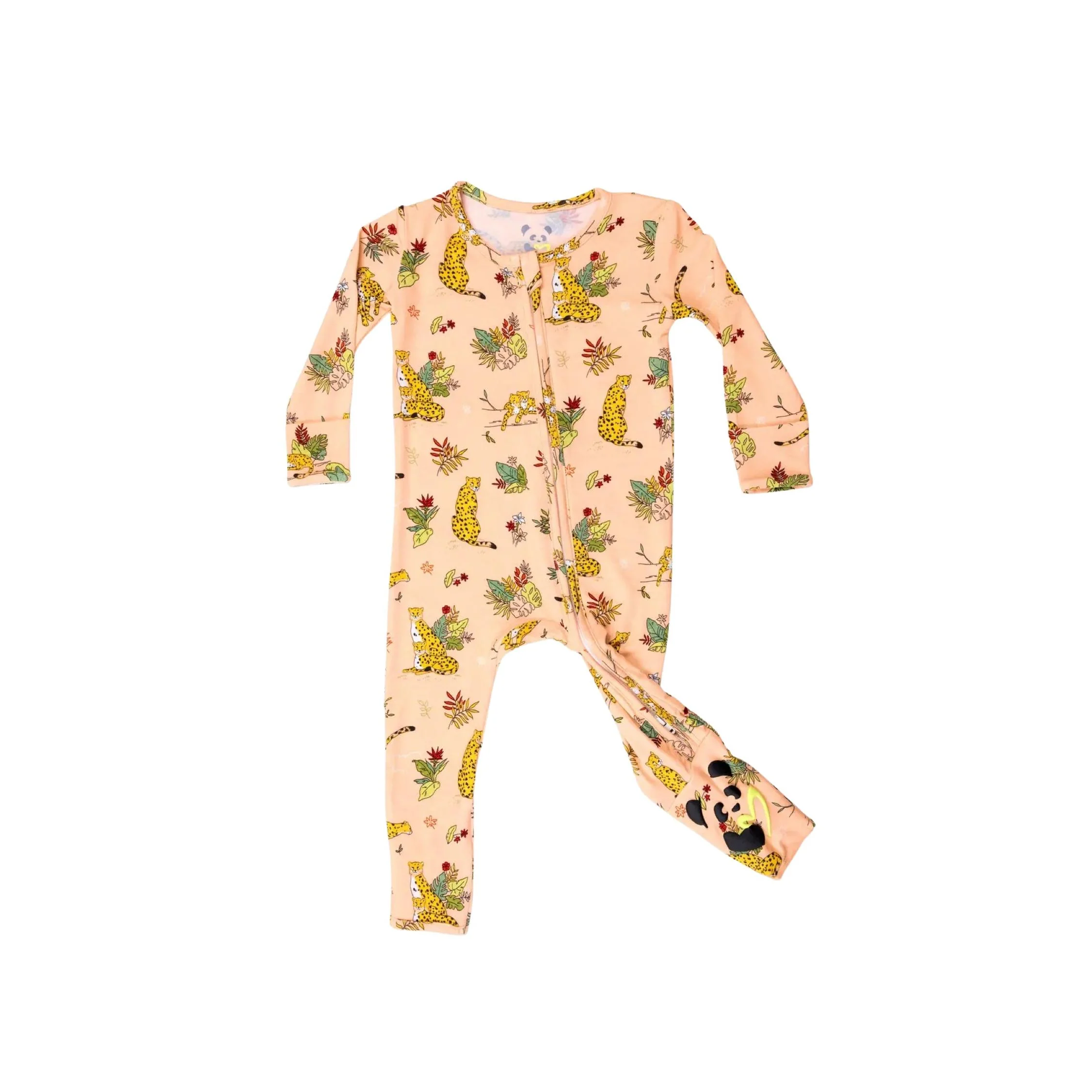 Pounce in Paradise Cheetah Bamboo Convertible Romper