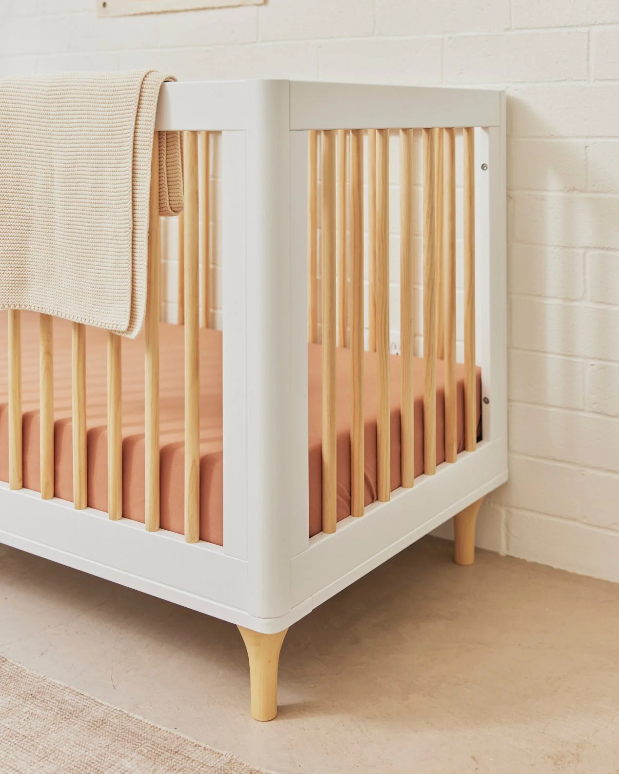 Lolly 3-in-1 Crib White/Natural